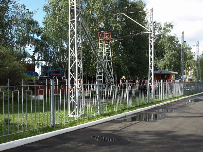 Открытая площадка железнодорожного музея Иркутска